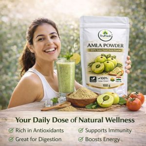 Trufresh Amrut Amla Powder 100g Solar Dried Indian Gooseberry Vitamin C Rich Immunity Booster