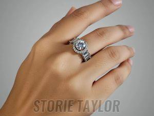 Silver Metal Alloy Ring