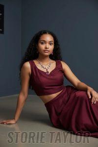Stylish Crystal Pendant Set