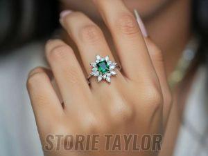 White Crystal Ring