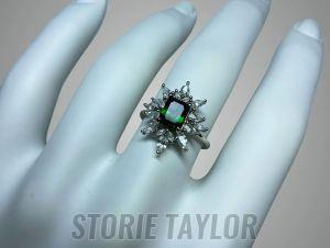 White Crystal Ring