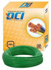0.75 Sqmm 90m Oci Green Multi Strand Wire