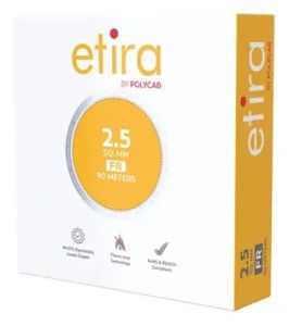 2.5 Sqmm 90m Red Polycab Etira House Wire