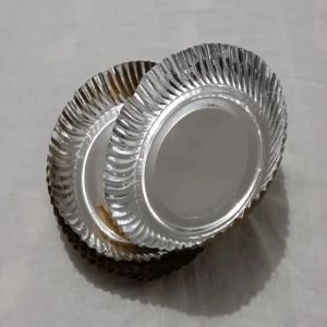 10 Inch Silver Laminated Paper Plate