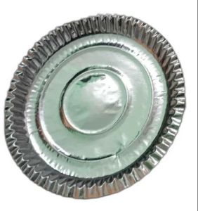 8 Inch Silver Laminated Paper Plate