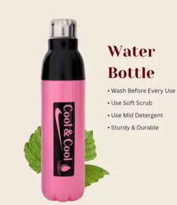 1000ml Pink Plastic Insulated Water Bottle