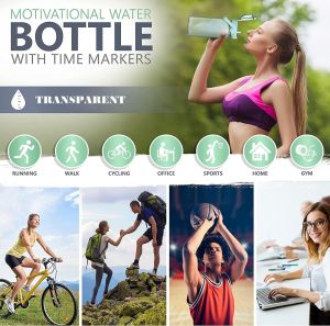 2000ml Motivational Water Bottle