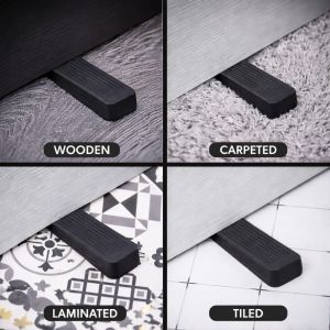 Black Silicon Rubber Doors Stopper