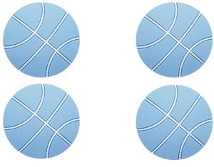 Volleyball Shape Door Bumper Knobs
