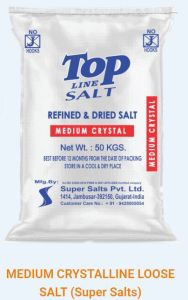 White Industrial Medium Crystal Salt