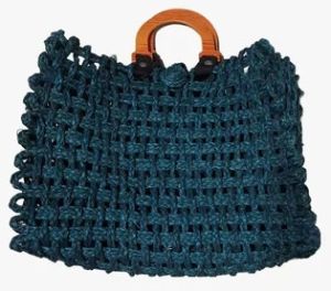 Blue Sabai Grass Beni Jali Bag