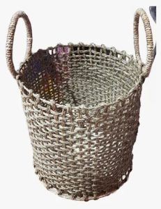 Grey Sabai Grass Laundry Basket