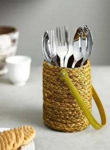 Handmade Sabai Grass Cutlery Holder