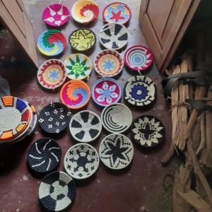 Handmade Sabai Grass Wall Plates