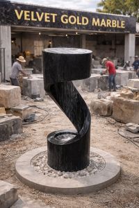 Black Marble Fountain
