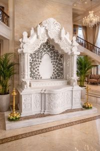 Indoor White Marble Temple