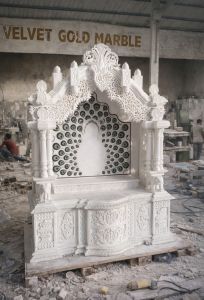 Indoor White Marble Temple