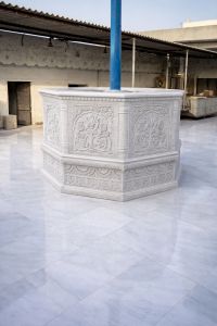 White Marble Nishan Sahib