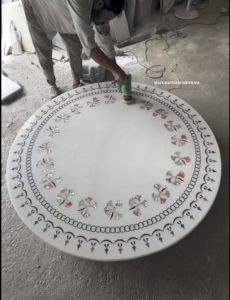 Marble Inlay Work Center Table