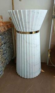 Floor Mount Marble Stone Wash Basin