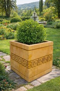 Sandstone Square Flower Pot