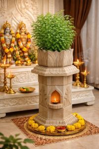 Sandstone Tulsi Pot
