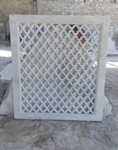 Velvet White Marble Jali