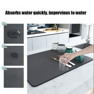 Dish Drying Kitchen Mat