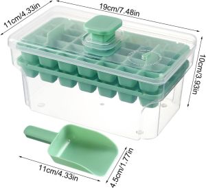 Easy Press Plastic Ice Tray Container