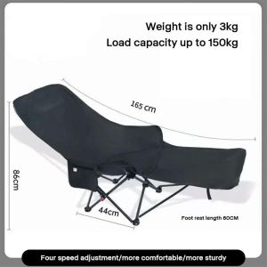 Foldable Camping Chair With Footrest