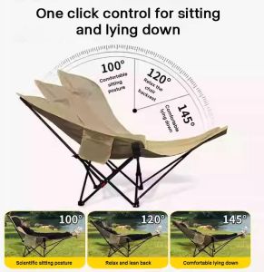 Foldable Camping Chair With Footrest