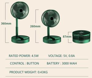 Table Top Mini Folding Fan