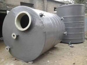 Grey FRP Acid Storage Tank