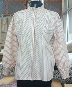 Ladies High Neck Cotton Strip Top