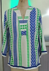 Stylish Ladies Multicolor Cotton Short Kurti