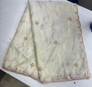 Pure Shimmer 4 Side Handwork Dupatta