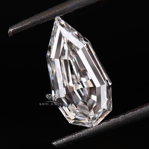 Step Cut Pear Shape Lab Grown Diamond