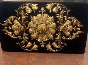 Floral Zardozi Hand Embroidered Purse