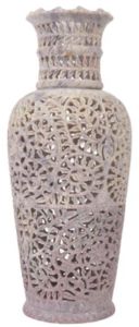 Hand Crafted Stone Flower Vase
