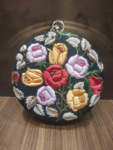 Zardozi Floral Embroidered Purse