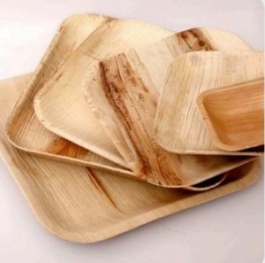 12 Inch Square Areca Leaf Plate