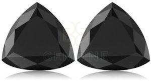 Natural Black Trillion Cut Diamonds