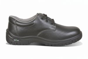 Black Leather Safety SHOE-Black Eye