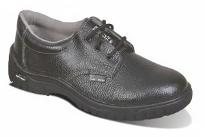 Black Leather Safety SHOE-Black Eye