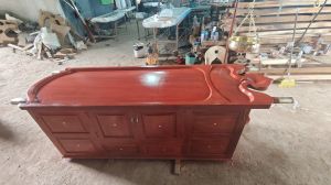 AJ13B-MULTI Purpose Wooden Massage Table +Shirodhara Stand  Cum Steam Bath Laying