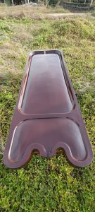 AJ24D-FIBER (FRP) Massage Table  WITH Metal Stand Fixed Type
