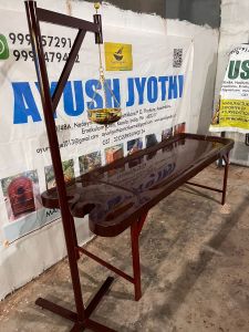 AJ24E-FIBER (FRP) Massage Table  WITH Metal Stand Fixed Type