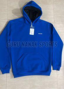 Men Blue Solid Hoodies
