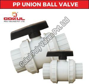 Grey PP Union Ball Valves