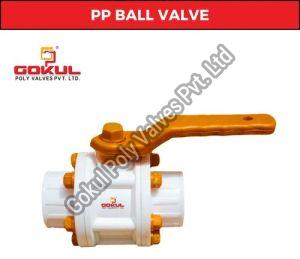 Industrial PP Screwed End Ball Valve